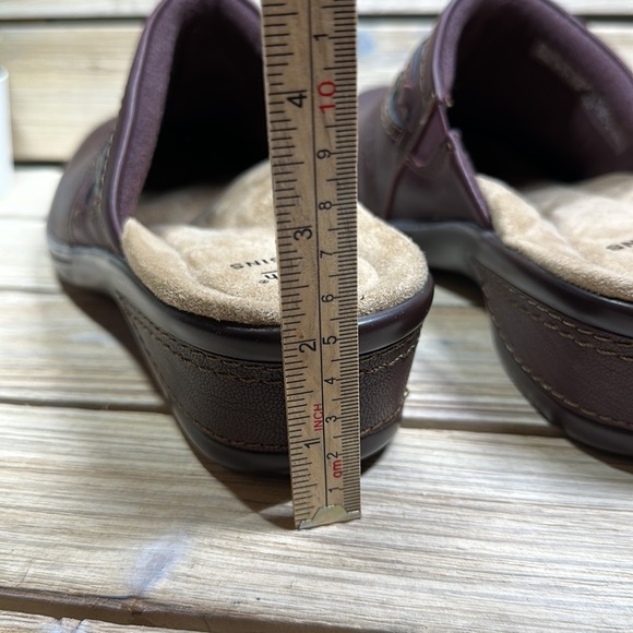 Earth Origins Jackal Janice Leather Mules - Like New Condition! Size 8M Merlot - Picture 8 of 8